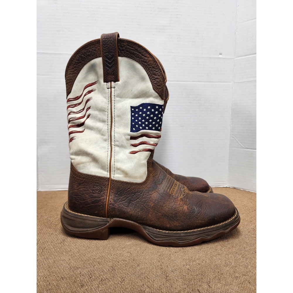 Rebel™ by Durango® Distressed Flag Embroidery Western Boot Sz 7.5